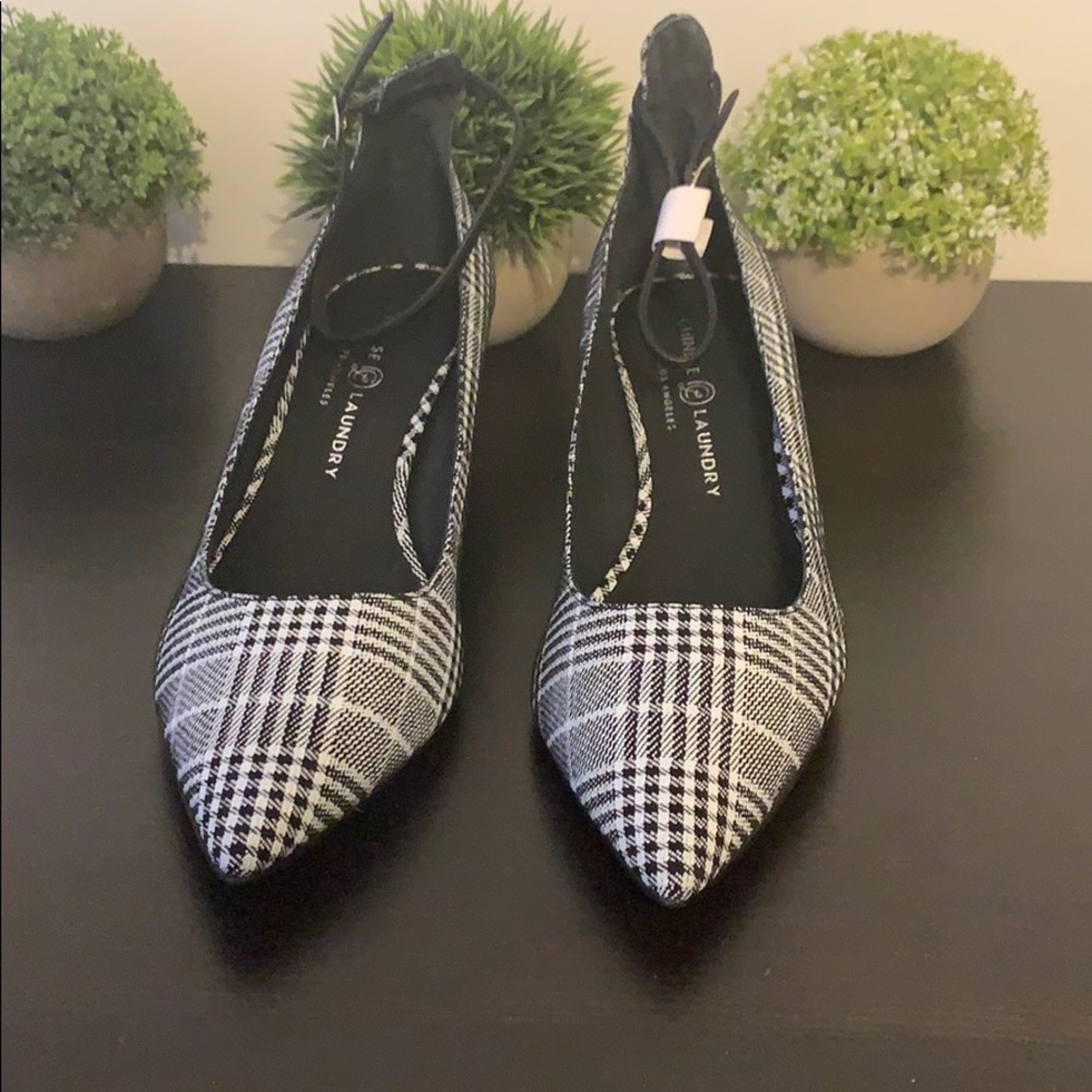 Chinese Laundry Honeyy Plaid Kitten Heels w/ box